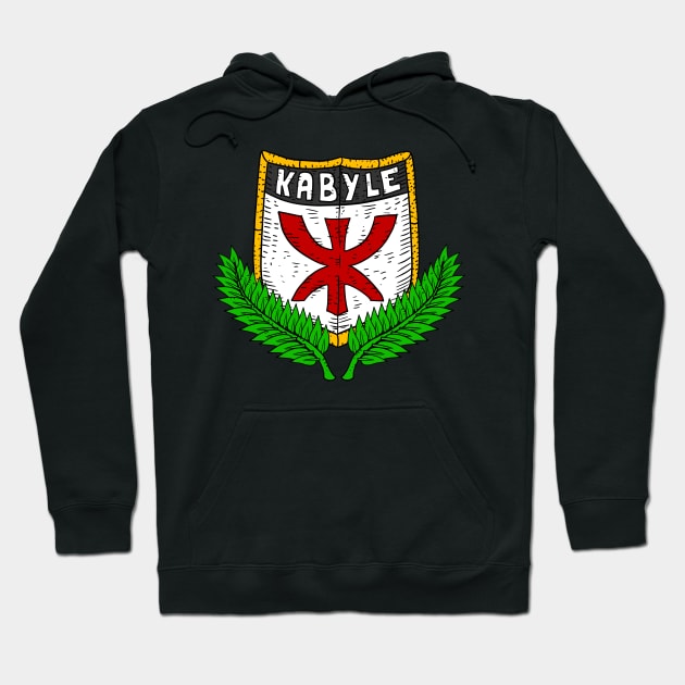 kabyle, kabylie. derber pride, shield and flag. Hoodie by JJadx